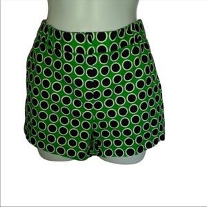 Michael kors green&black polka dot retro shorts.